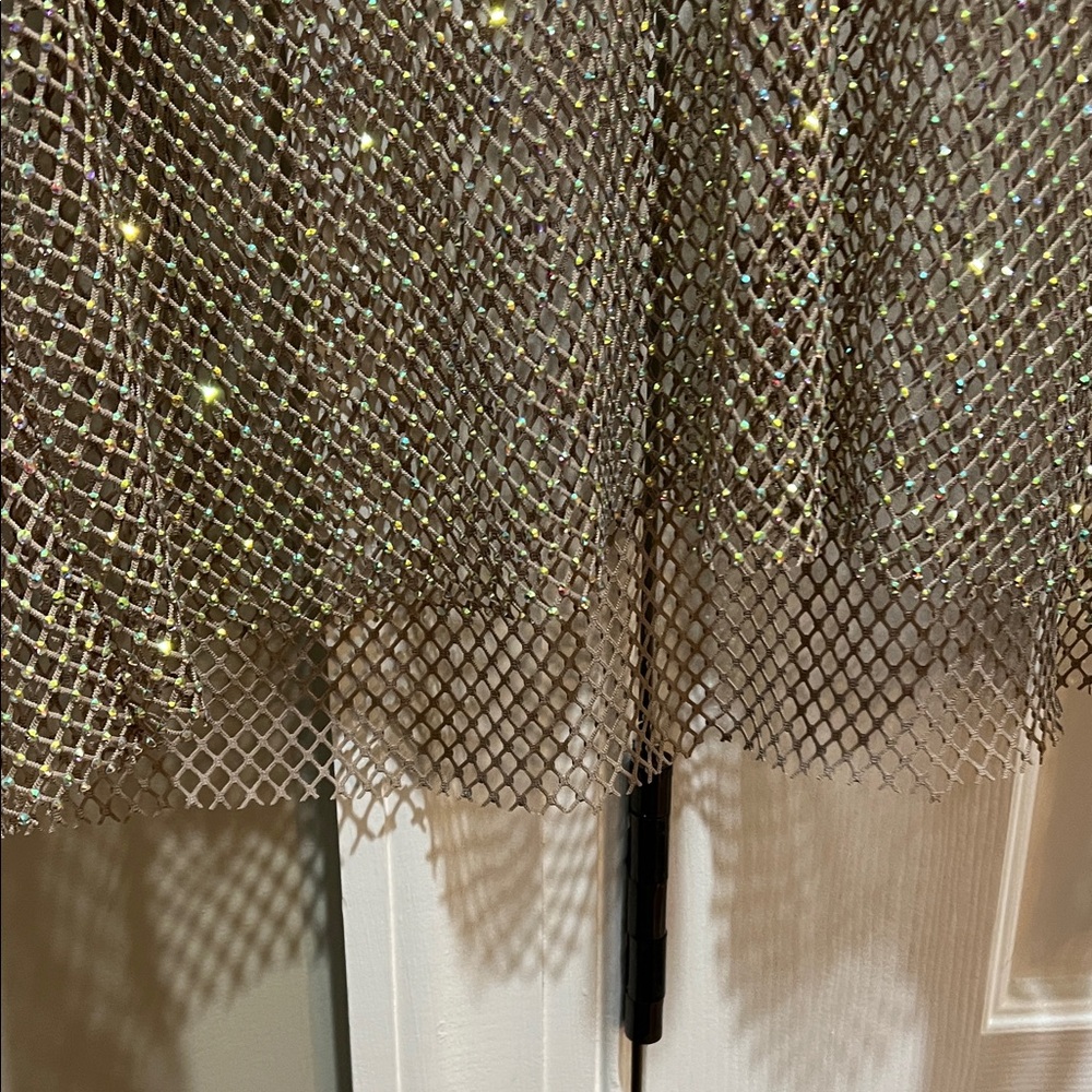 Free People Intimately Filter Finish Mesh & Crystal Cropped Tank — Size L - Picture 5 of 9